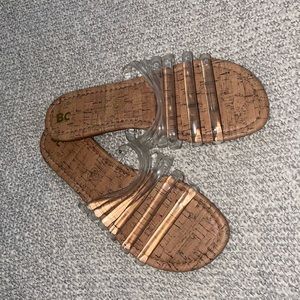 Sandals - Clear Straps - NWOT